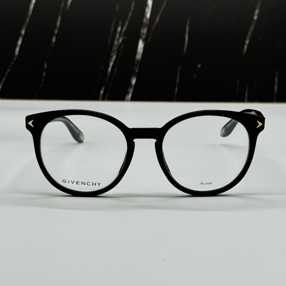 NEW GIVENCHY EYEGLASSES, GIVENCHY BLACK ROUND WOMEN EYEGLASSES GIVENCHY - Picture 3 of 8